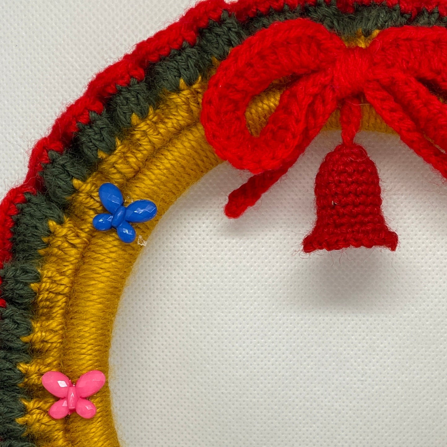 Handcrafted Crochet Christmas Wreath Decoration