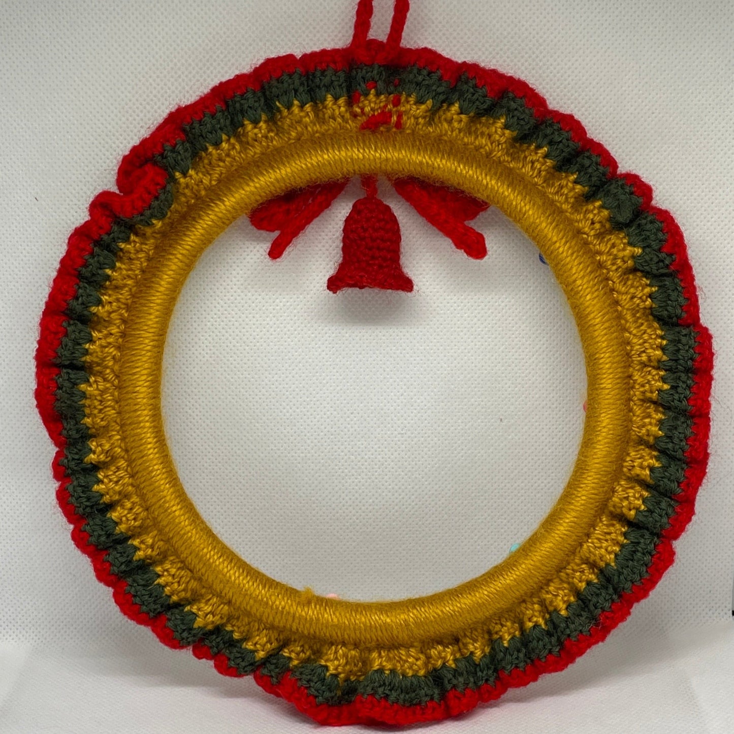 Handcrafted Crochet Christmas Wreath Decoration