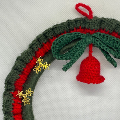 Handcrafted Crochet Christmas Wreath Decoration