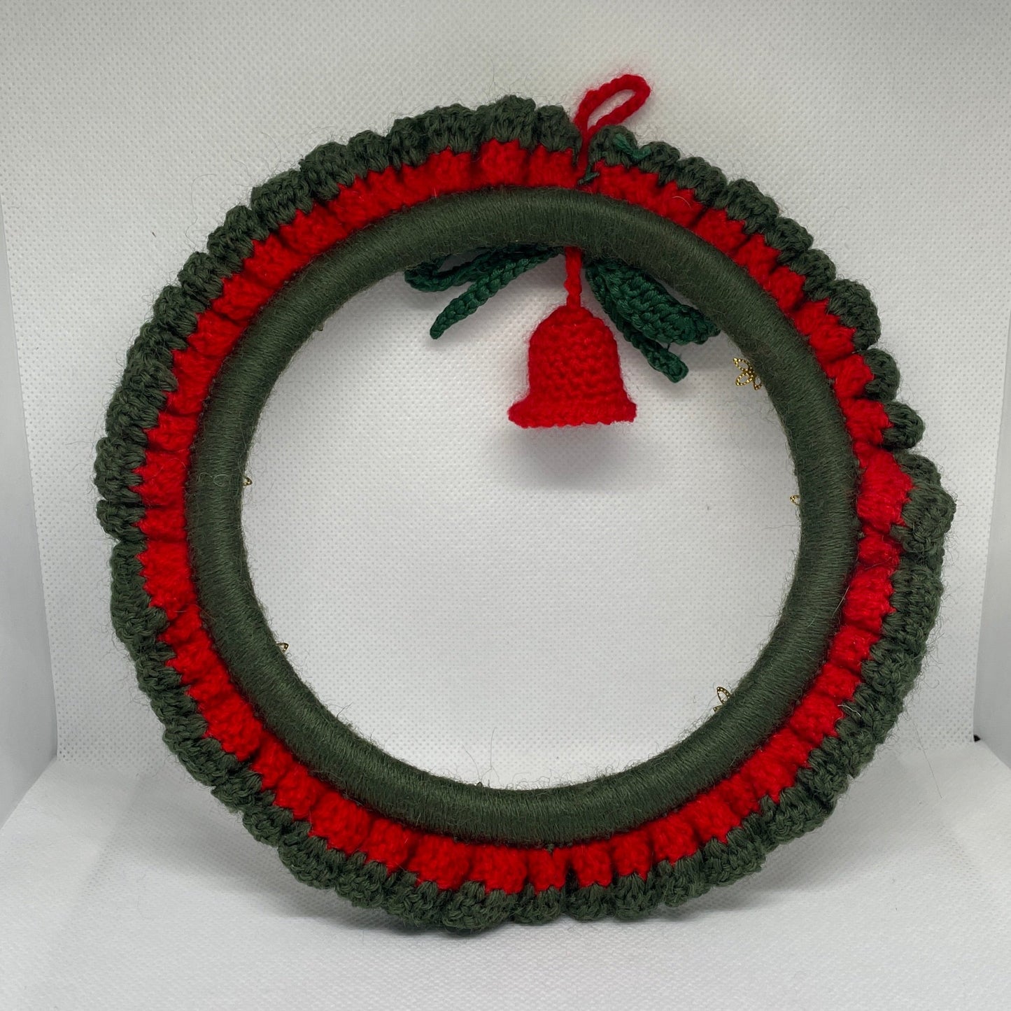 Handcrafted Crochet Christmas Wreath Decoration