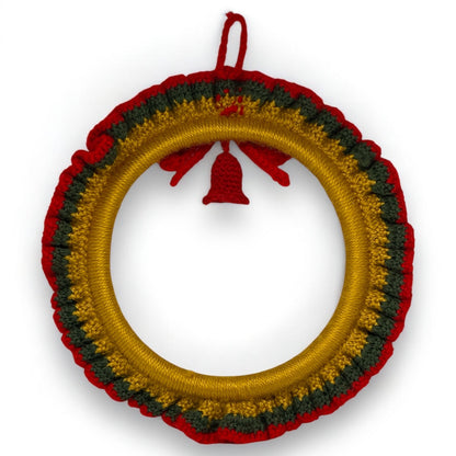 Handcrafted Crochet Christmas Wreath Decoration