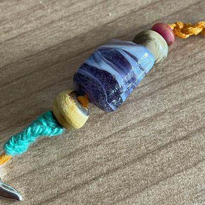 Amethyst Crystal Keychain