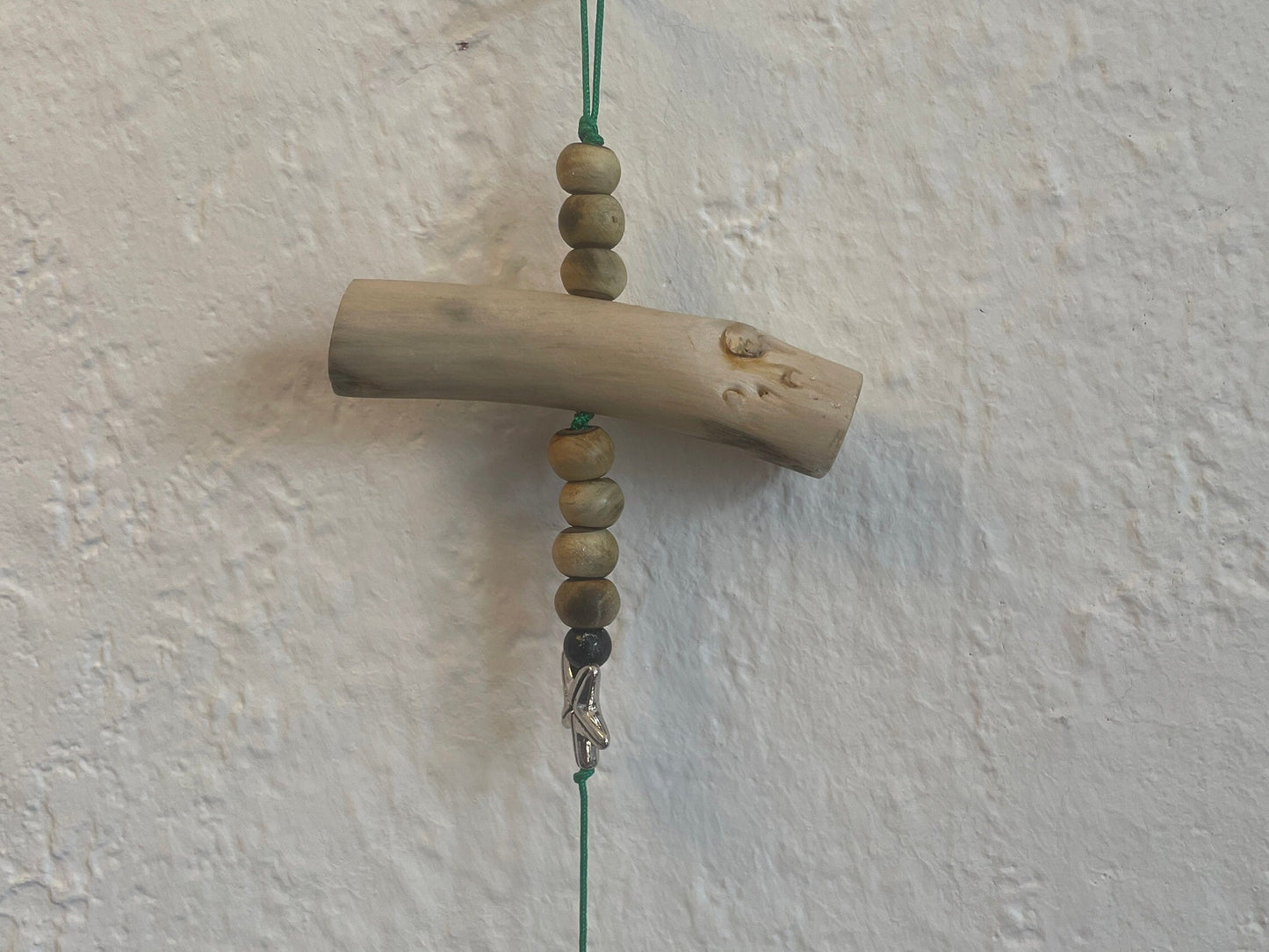 Handmade Driftwood and Hag Stone Hanging Decoration