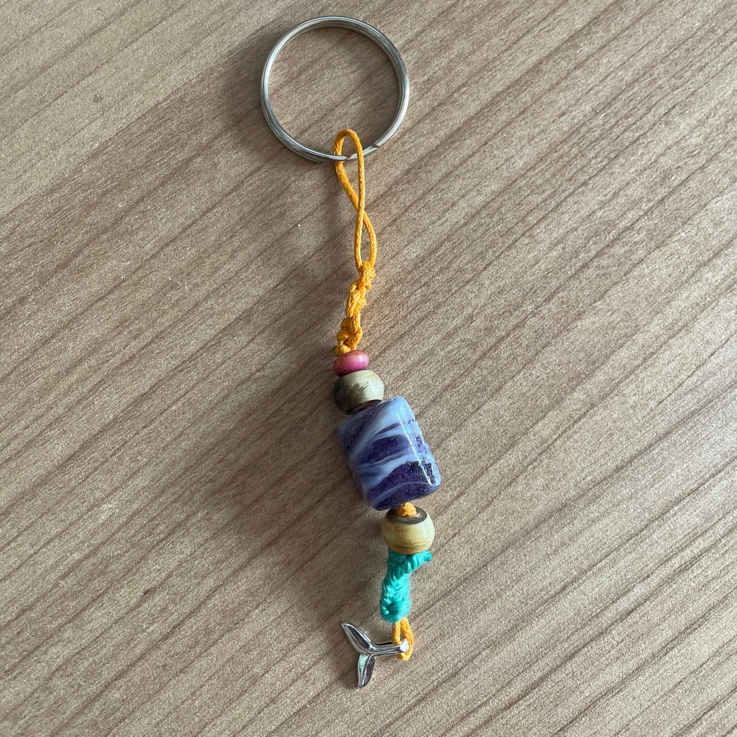 Amethyst Crystal Keychain