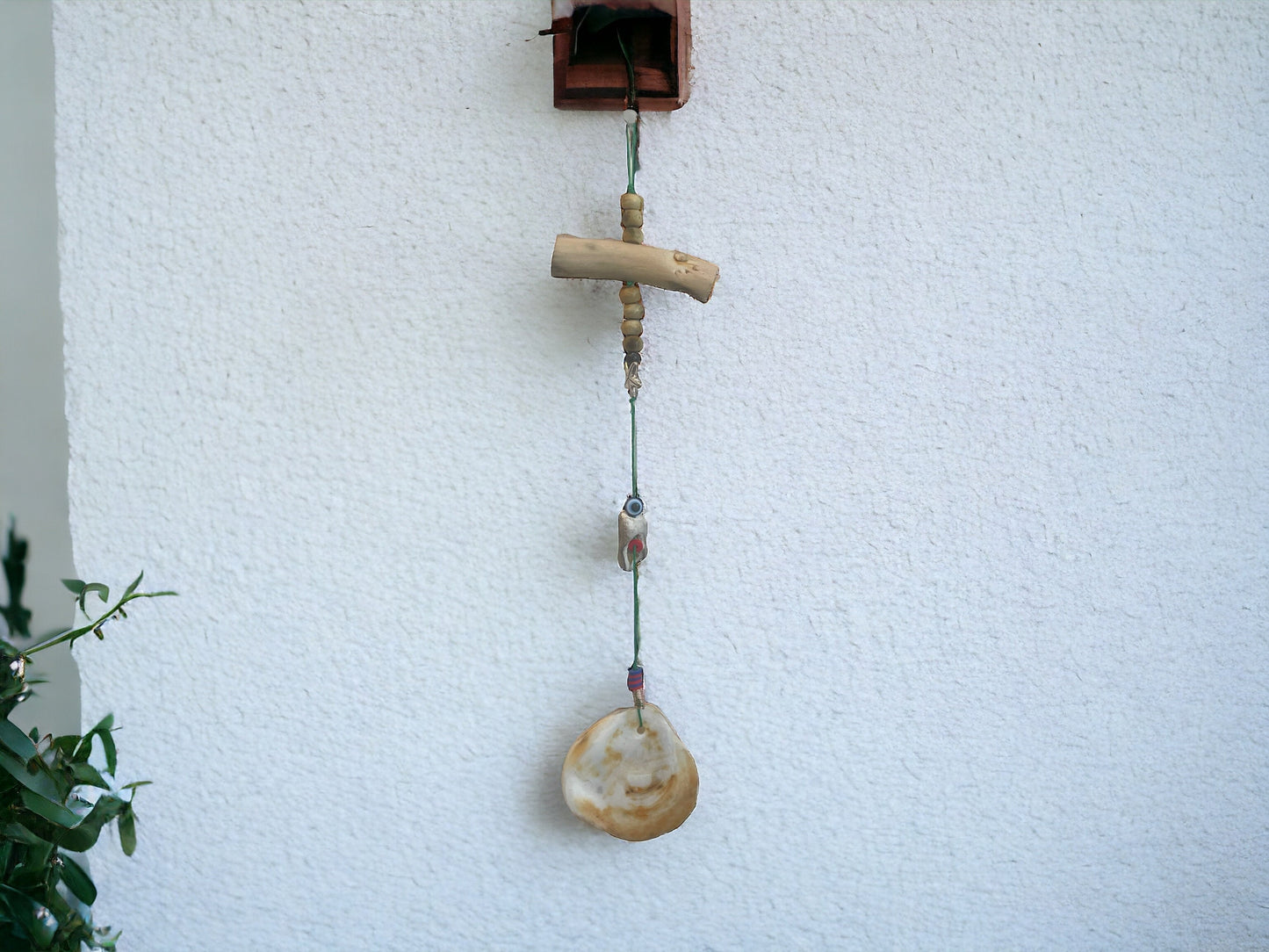 Handmade Driftwood and Hag Stone Hanging Decoration